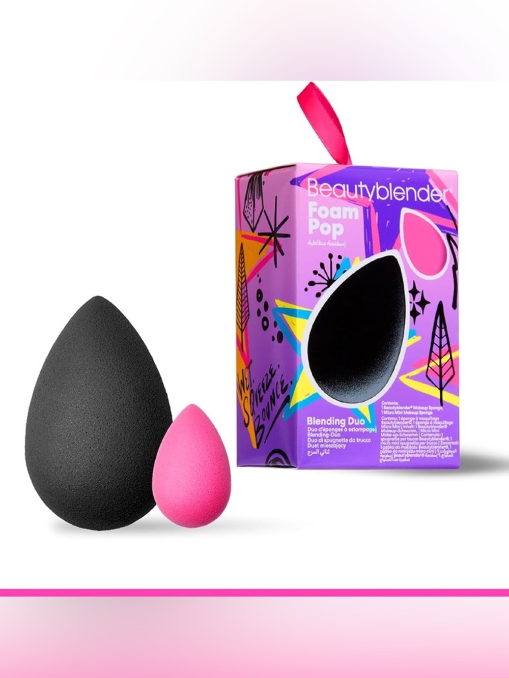 beautyblender Foam Pop Blending Duo - Black & Pink